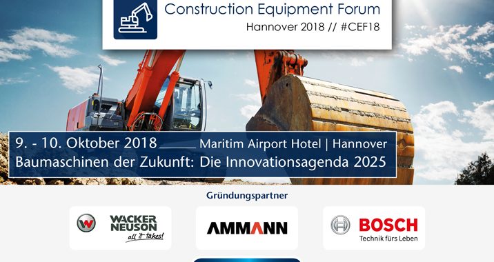09.10. – 10.10.2018 – Construction Equipment Forum, Hannover